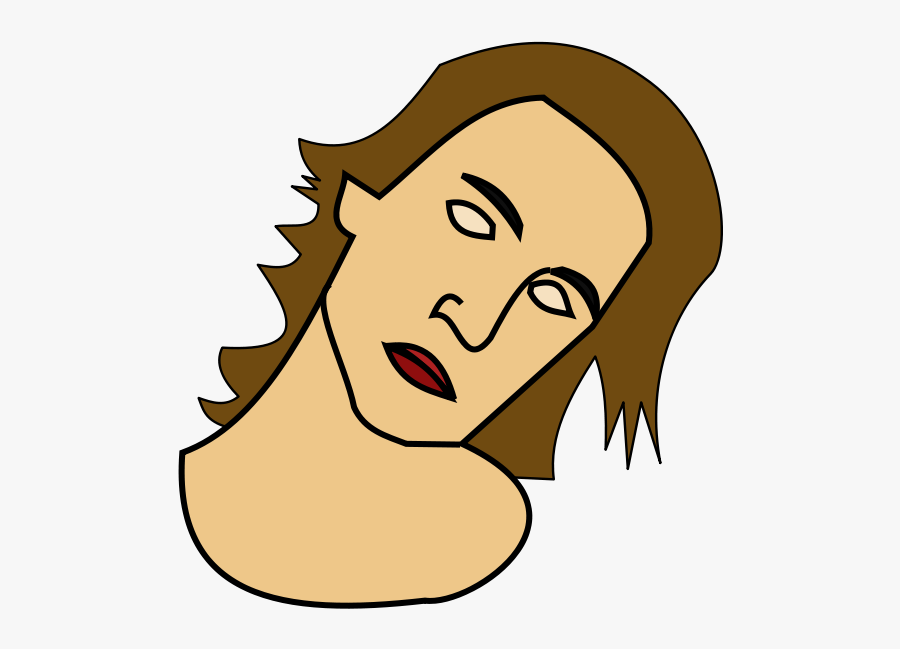 Brunette Girl, Transparent Clipart