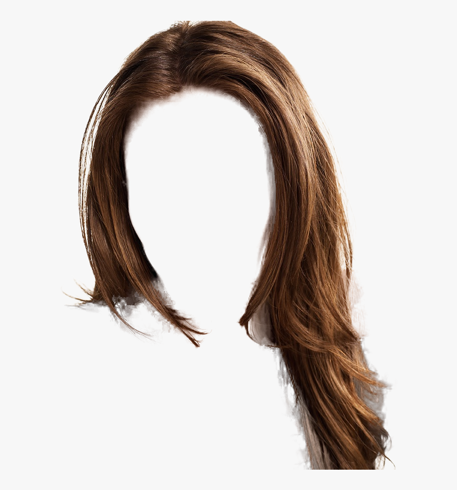 Brunette Clipart Girl Wig - Transparent Hair For Photoshop, Transparent Clipart