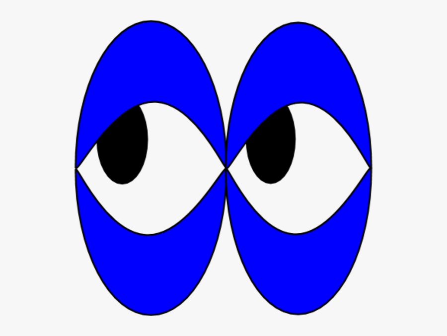 Eyes Looking Strangely To The Left Vector Clip Art - Eyes Looking Left Png, Transparent Clipart