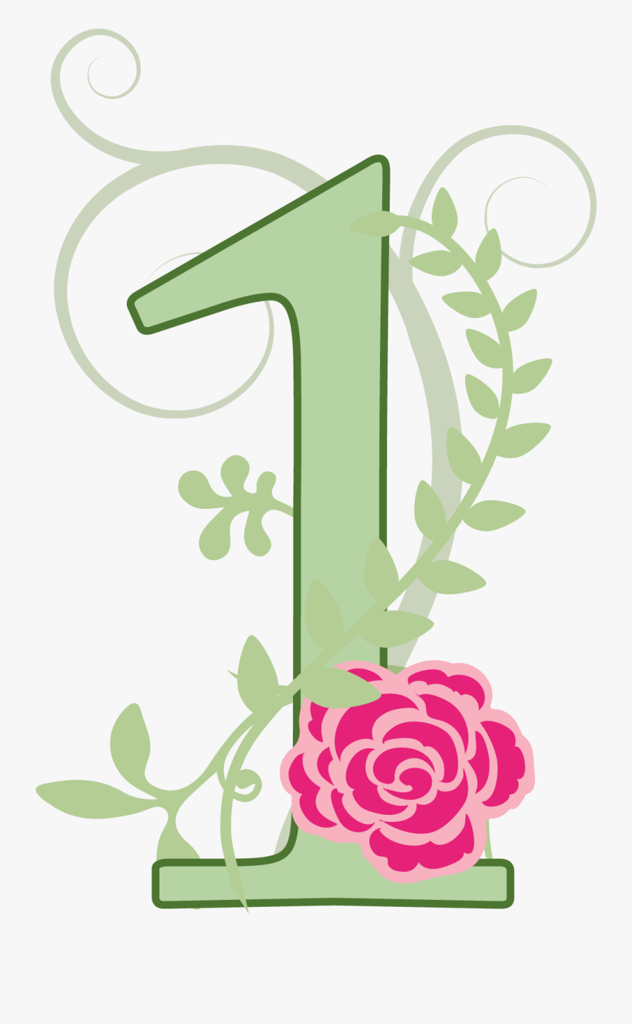 Clipart Flower Number, Transparent Clipart
