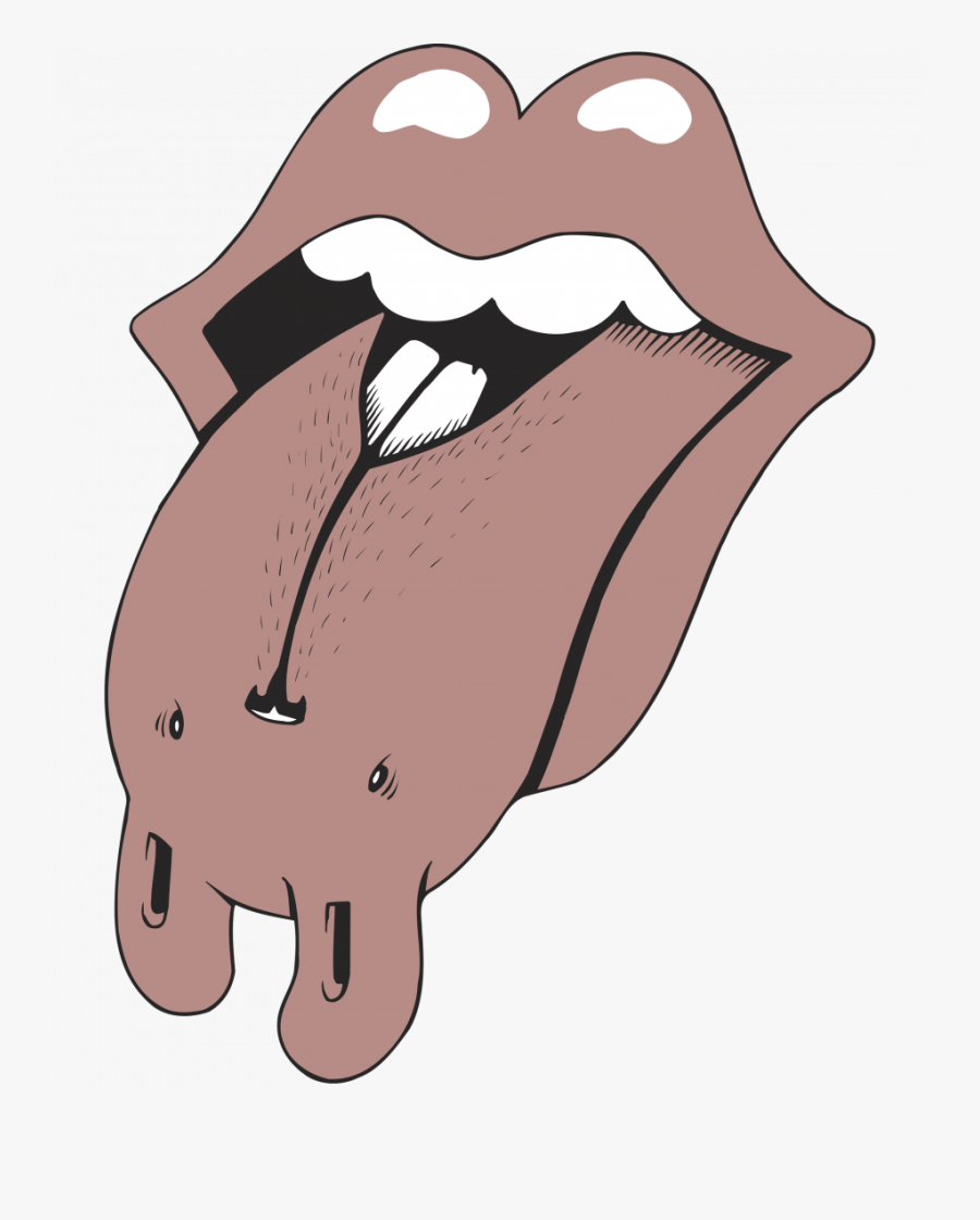 Acid Tongue Drawing Kills Without Blood Meme Sticking - Rolling Stones Mouth Transparent, Transparent Clipart