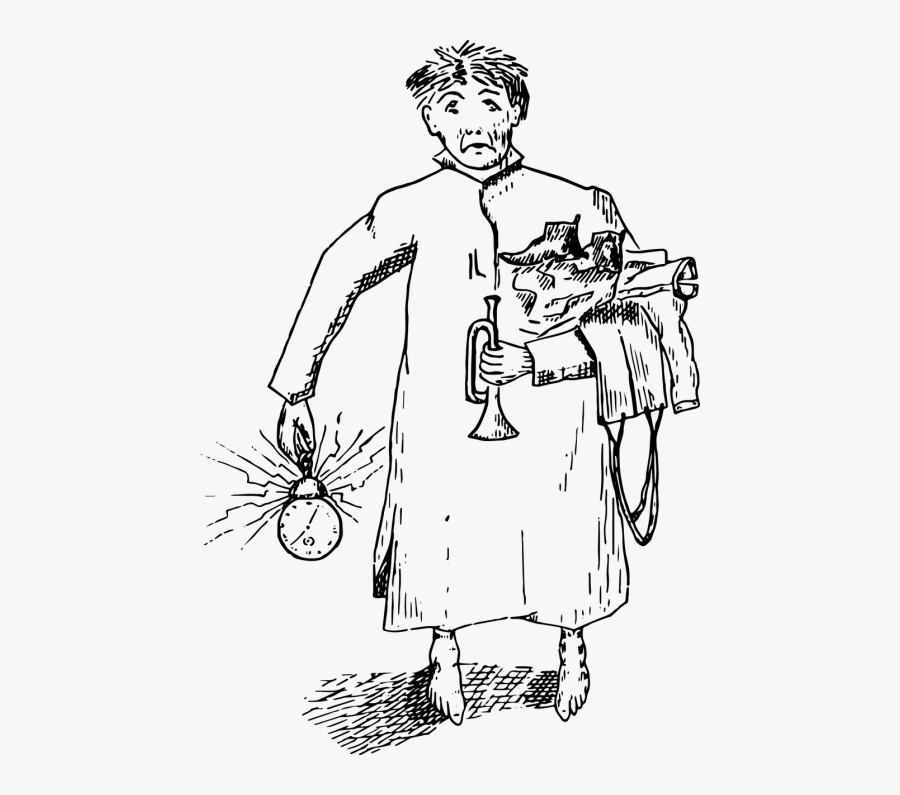 Vintage Black And White Drawing - Png Zwart Wit Tekening, Transparent Clipart