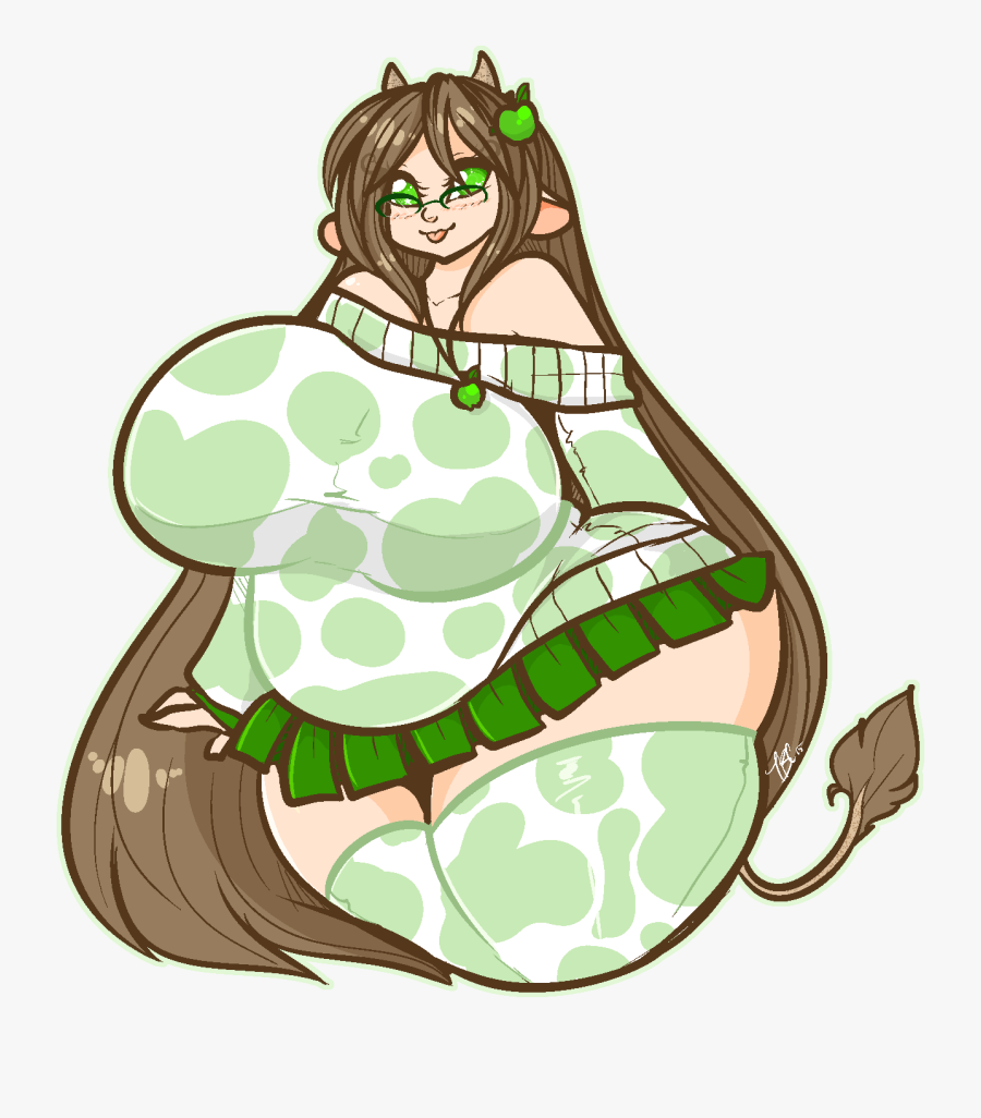 Apple Moo - Cartoon, Transparent Clipart