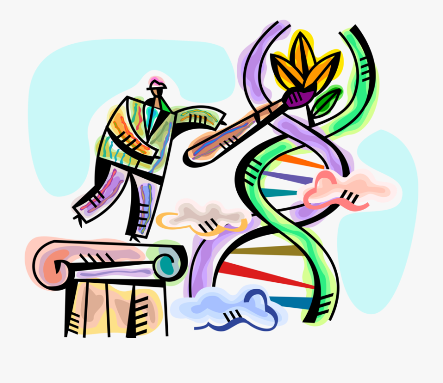 Dna Clipart Biotech - Transparent Genetic Engineering Clipart, Transparent Clipart
