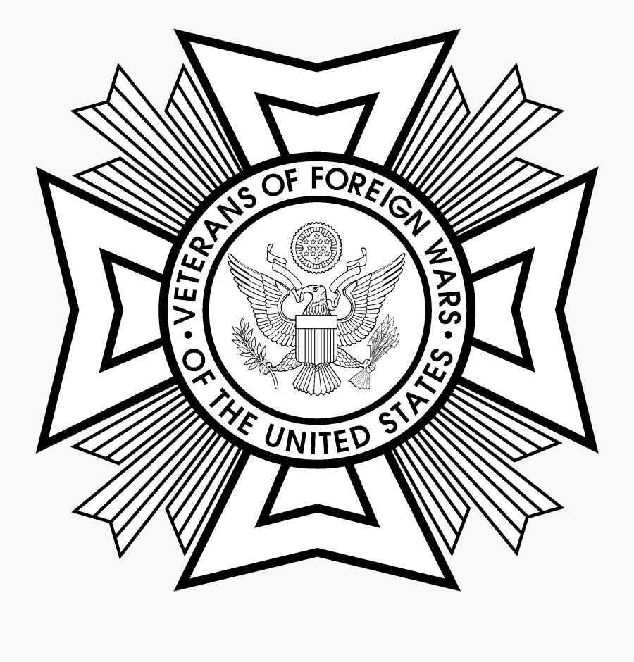 Vfw Logo Black And White, Transparent Clipart