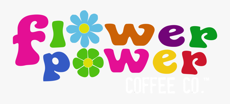 Flower Power Coffee Logo, Transparent Clipart