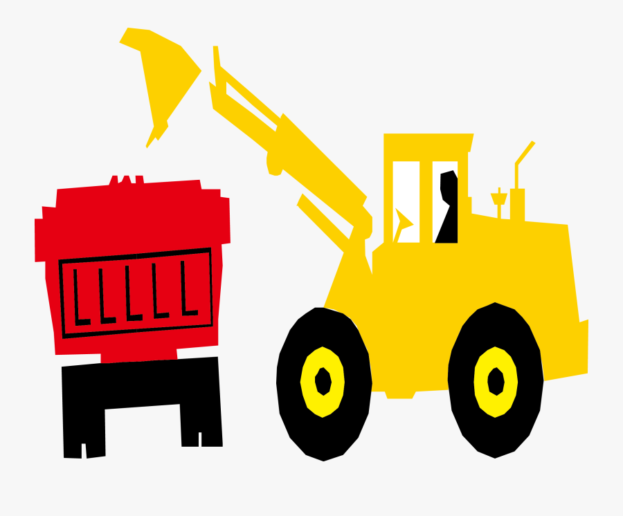 Kenworth W900 Bulldozer Excavator - Excavator, Transparent Clipart