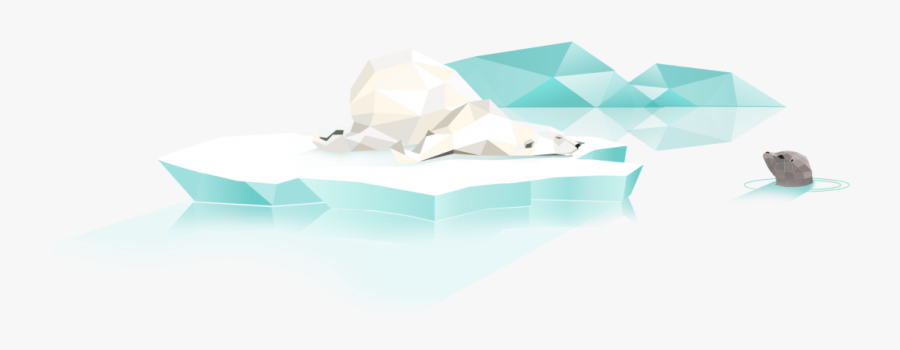 Polar Bear And A Seal - Architecture, Transparent Clipart