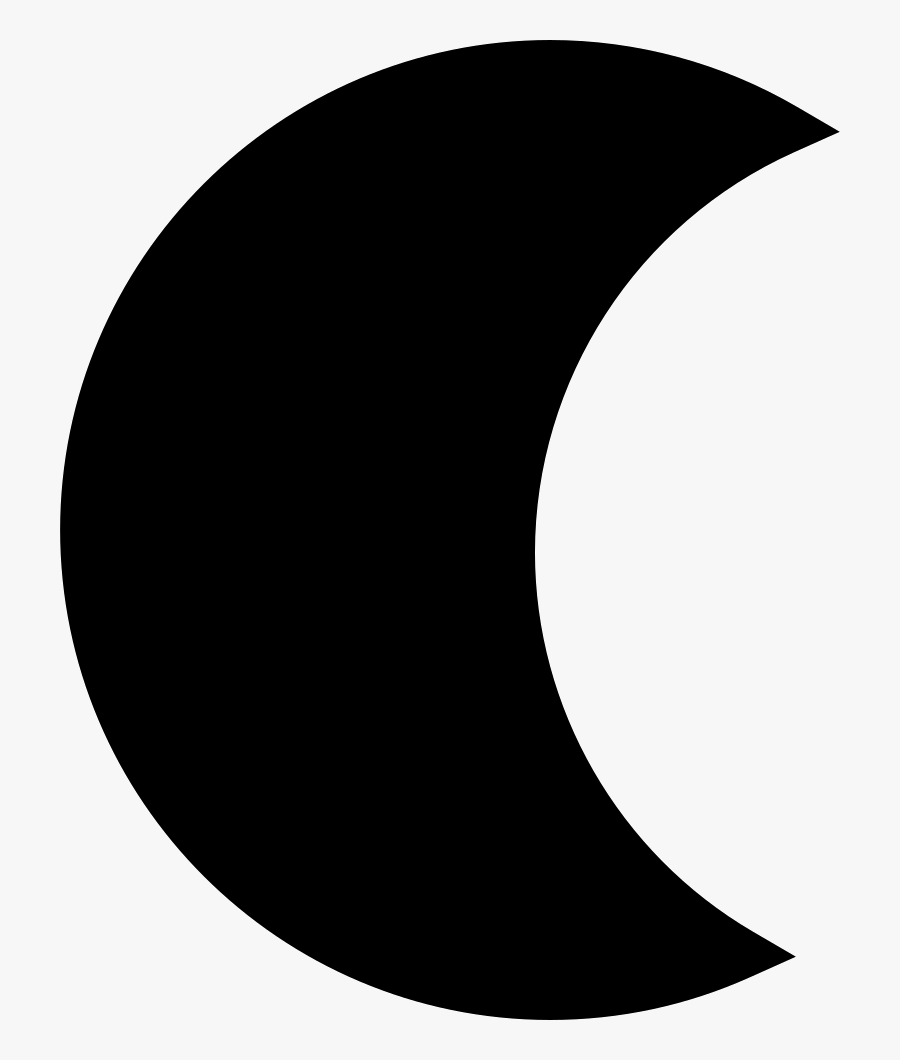Black And White Half Moon, Transparent Clipart