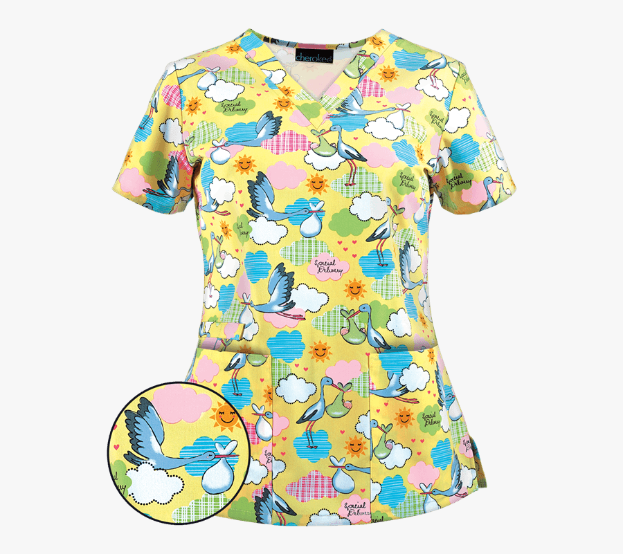 Transparent Baby On Board Png - Baby Scrub Top, Transparent Clipart