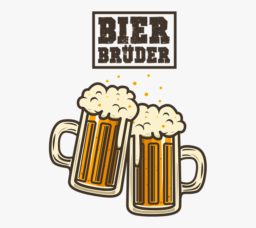Beer, Krug, Glass, Alcohol, Drink, Prost, Foam - Tarros De Cerveza Dibujo, Transparent Clipart
