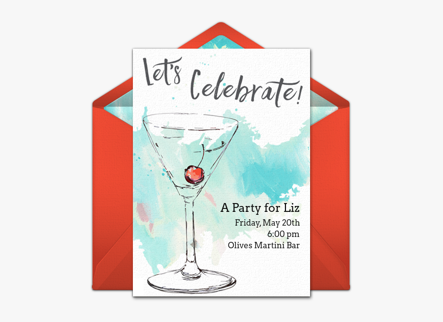 Bachelorette Martini Glass Clip Art, Transparent Clipart