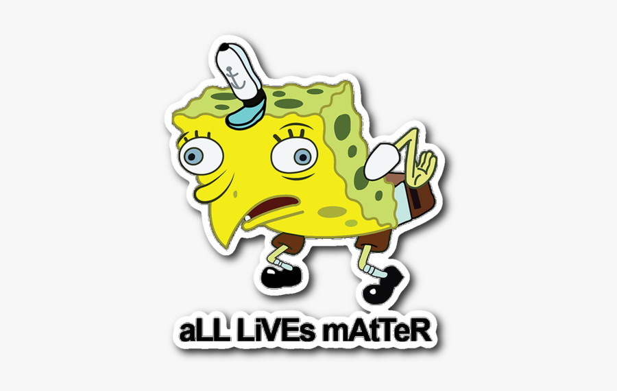 Spongebob Meme Sticker, Transparent Clipart