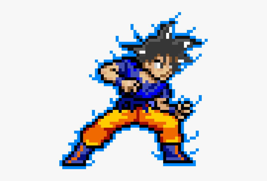 Ultra Instinct Png - Pixel Art Sangoku Ultra Instinct, Transparent Clipart