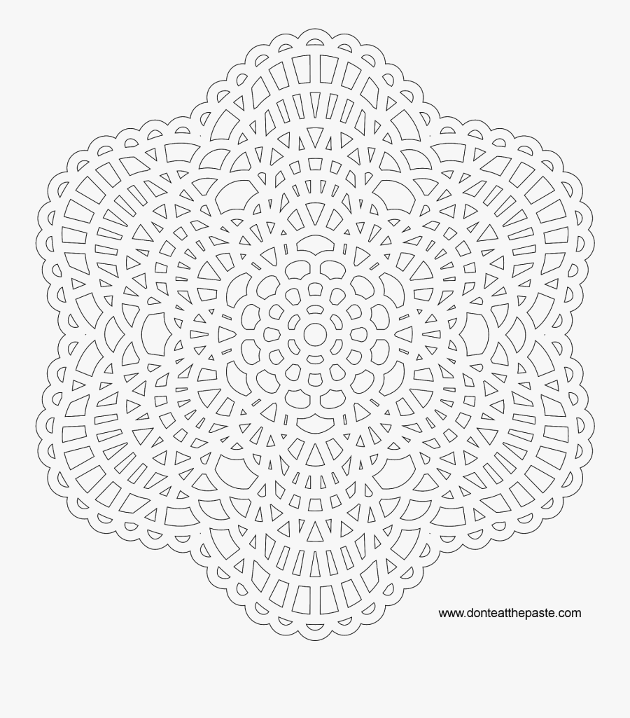 Crochet Pattern Free Printable - Printable Floral Lace Pattern, Transparent Clipart
