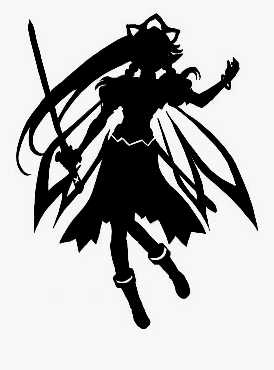 Sword Art Online Silhouette, Transparent Clipart