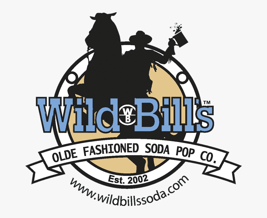 Wild Bill's Olde Fashioned Soda Pop Co Logo, Transparent Clipart
