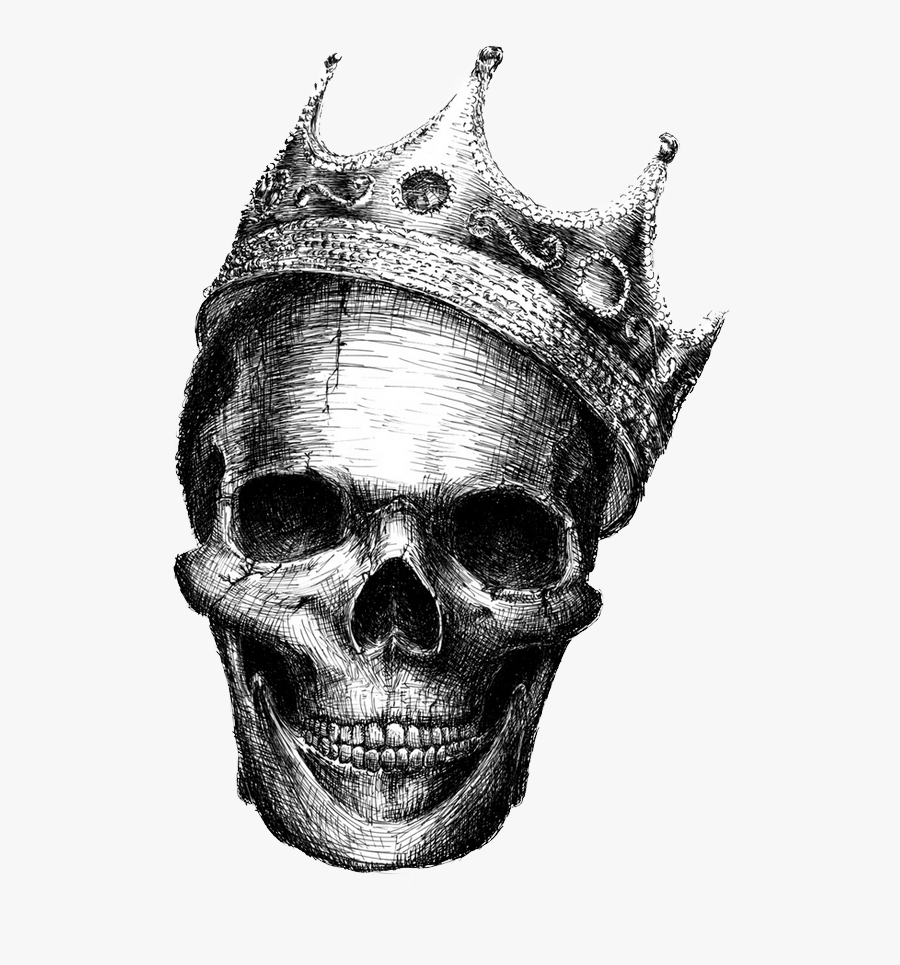 Clip Art Human Symbolism Drawing Skeleton - Black And White Skull Drawings, Transparent Clipart