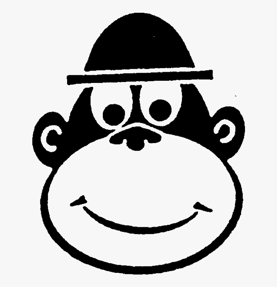 Cheeky Monkey Face Rubber Stamp Clipart , Png Download - Cartoon, Transparent Clipart