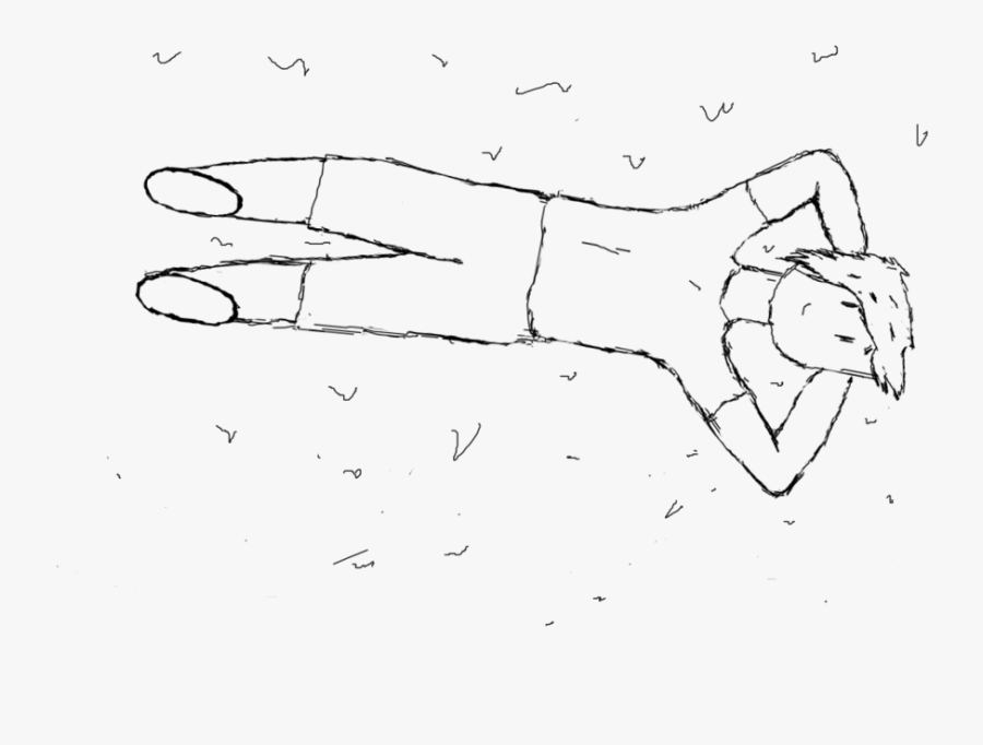 Boy Laying By Ubermonkeyfish - Draw A Person Laying Down Step By Step, Transparent Clipart