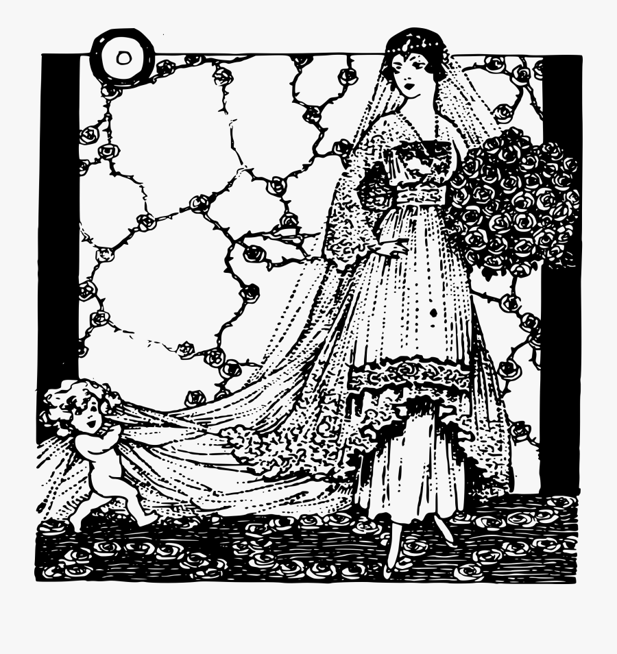 And Bride Big Image - Illustration, Transparent Clipart