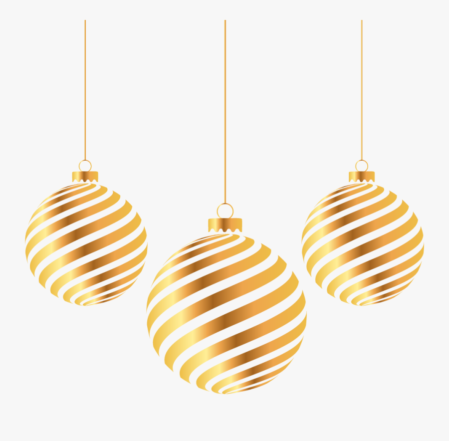 Golden Ball Christmas Gold Year Hd Image Free Png Clipart - Transparent Gold Christmas Balls Png, Transparent Clipart