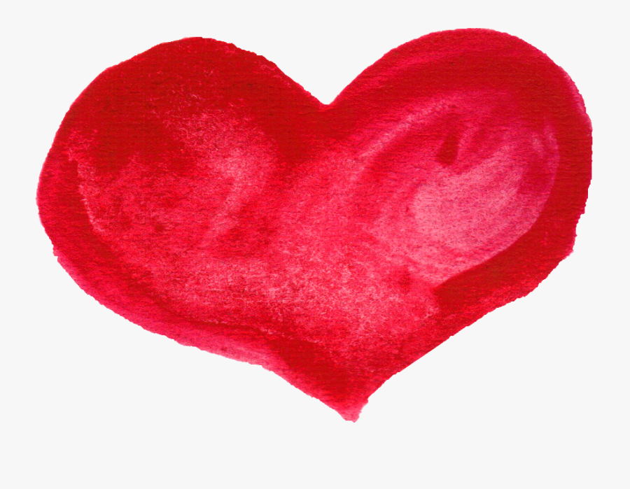 Red Heart Png - Painted Heart Png, Transparent Clipart