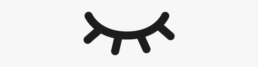 Sleeping Eyes Vector Png, Transparent Clipart