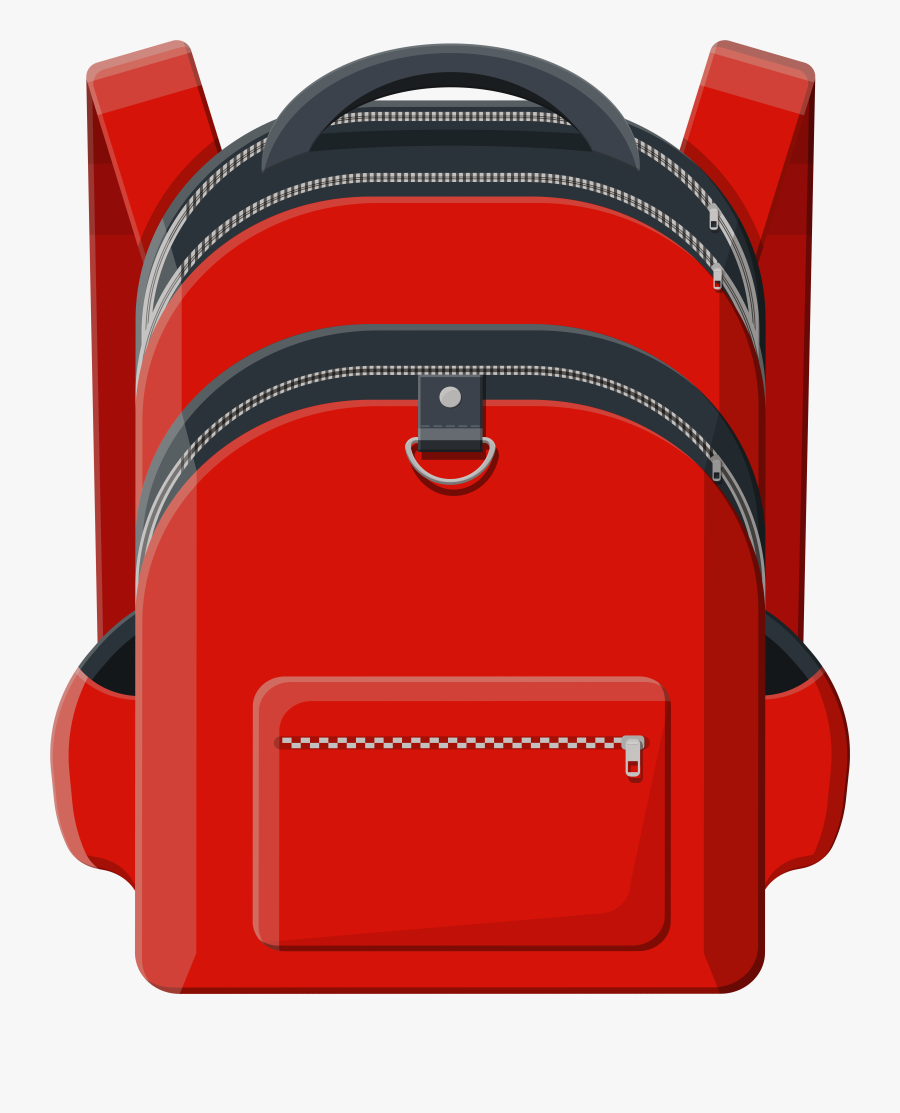 Backpack Clipart Red, Transparent Clipart