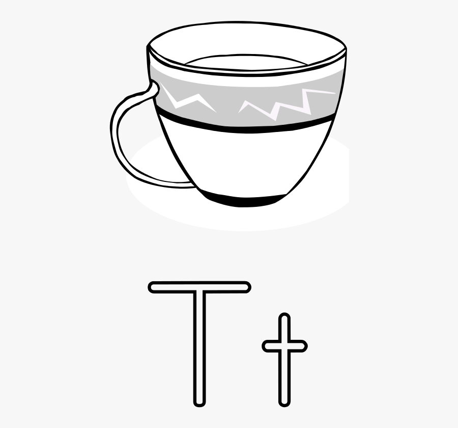 Letra T De Taza Clip Art - Tea Cup Clip Art, Transparent Clipart