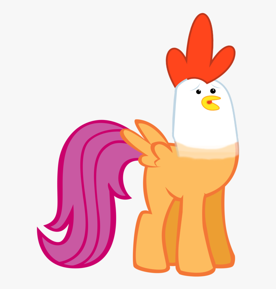 Swap Chicken Head - Mlp Rainbow Dash Sister, Transparent Clipart