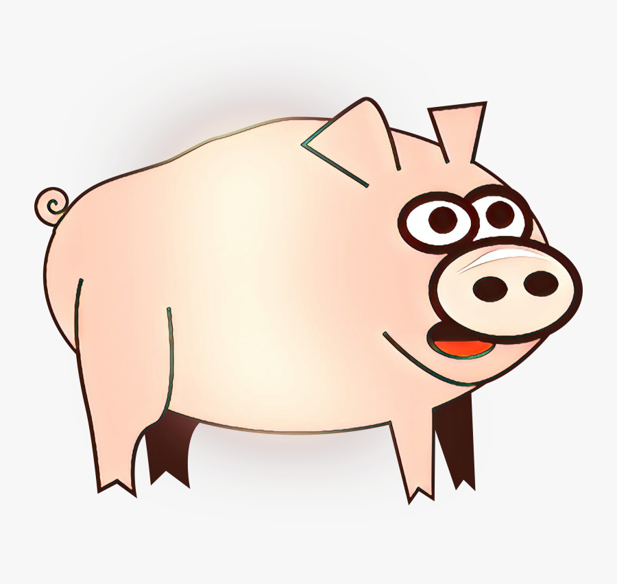 Pig, Pig Smoking, Cattle, Domestic Pig, Cartoon Png - Cartoon, Transparent Clipart