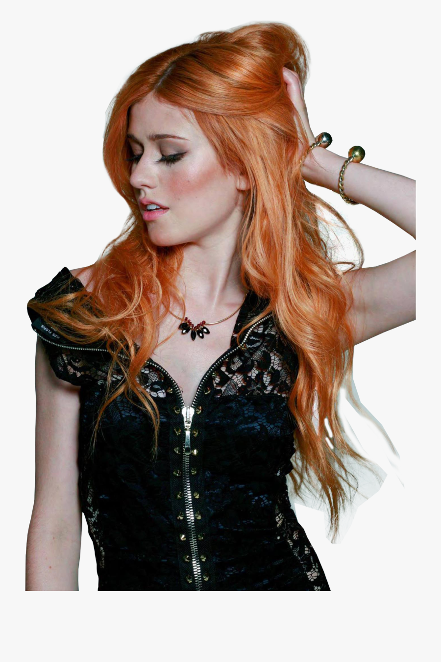 Clip Art Beautiful Redhead Woman - Katherine Mcnamara Png, Transparent Clipart