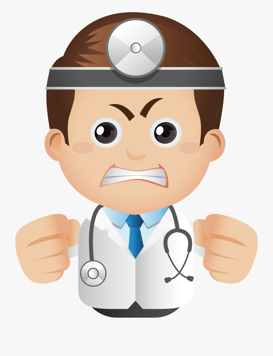 Physician Cartoon Head Transprent - Doctor Cartoon Png, Transparent Clipart