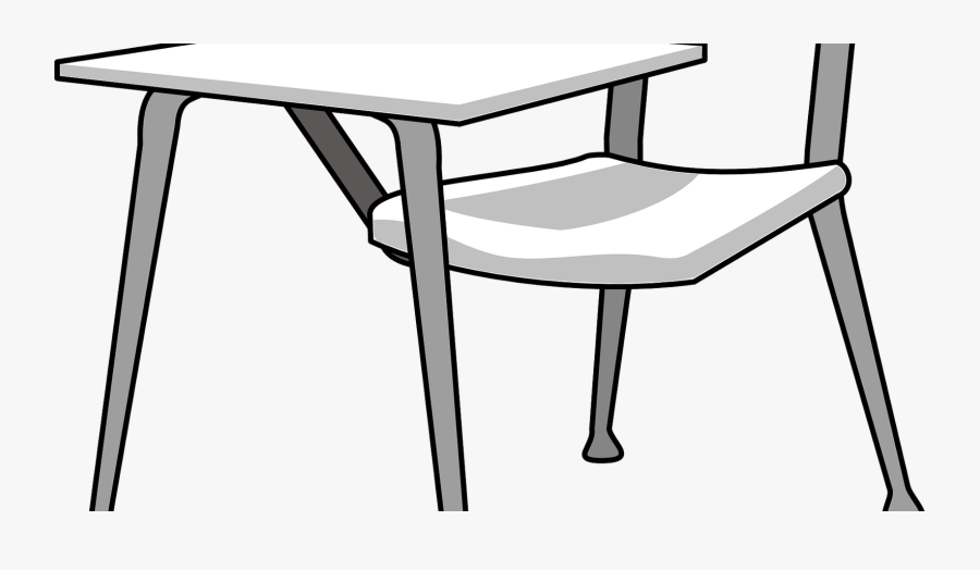 Drawing Bed Underneath Jpg Library Download - Drawing Of School Desk, Transparent Clipart