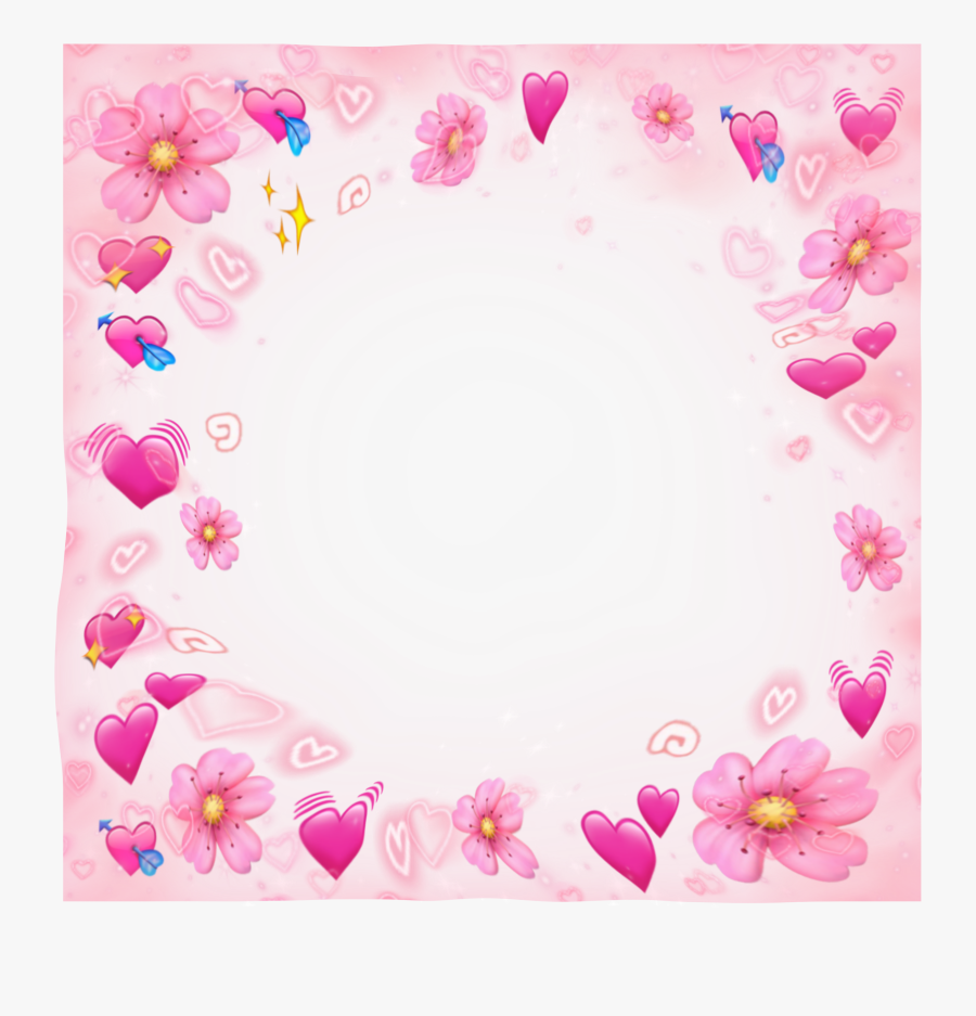 This Is Just A Border Use It However You Like🤷‍♀️ - Heart Emoji Frame Png, Transparent Clipart