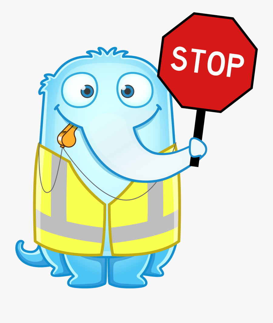 Moss Clipart Crossing Red Sea - Clipart Crossing Guard Cartoon, Transparent Clipart