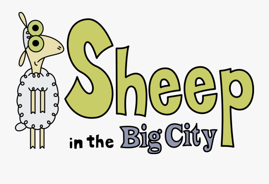 Sheep In The Big City Logo, Transparent Clipart