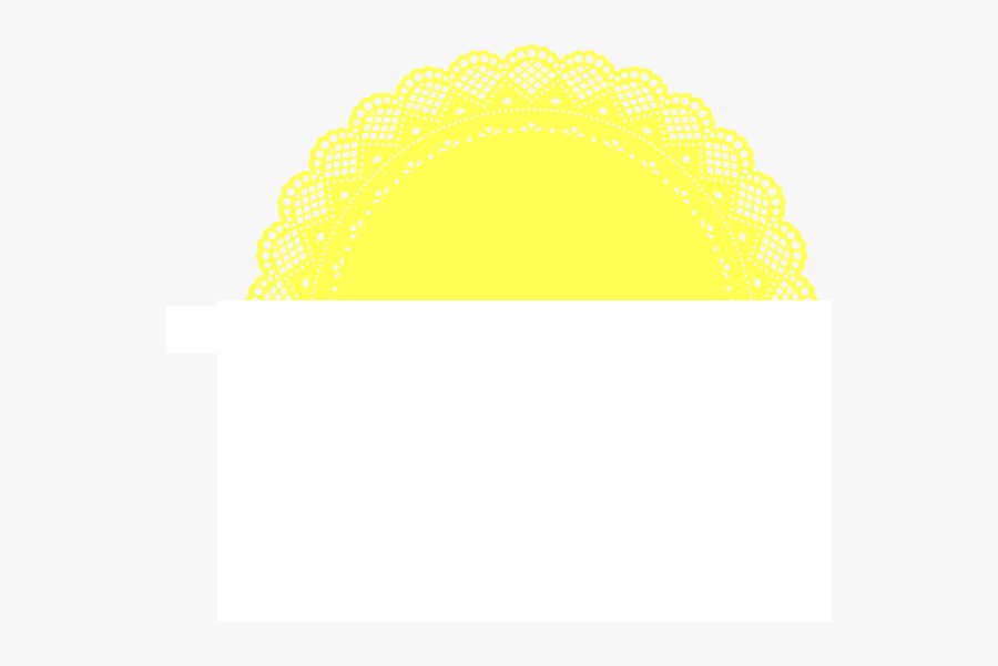 Transparent Lace Clipart - White Doily Png, Transparent Clipart