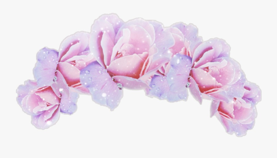 #flower #headband #roses #pink #glitter - Transparent Background Flower Crown Png, Transparent Clipart