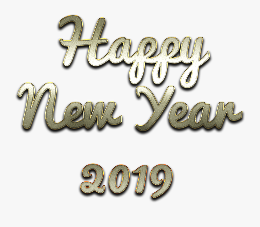 Happy New Year 2019 Png - Calligraphy, Transparent Clipart
