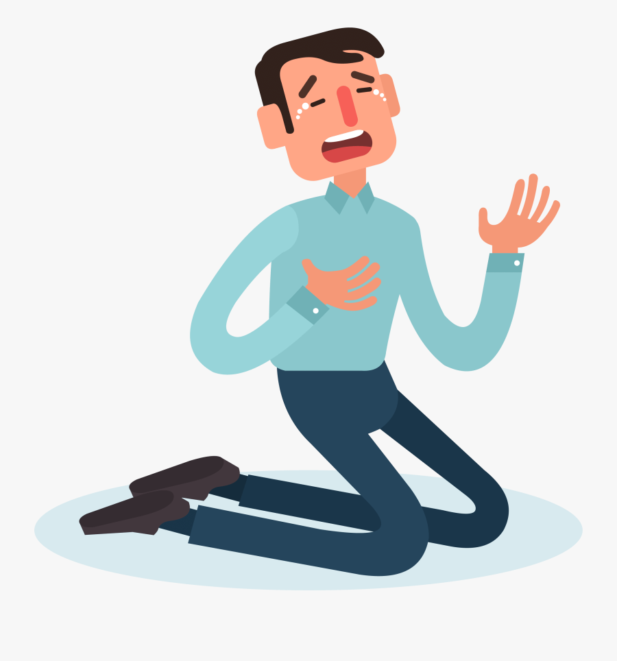 Crying Businessman Png, Transparent Clipart