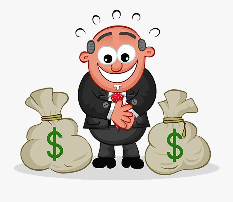 Clip Art Cartoon Man Transprent Png - Greedy Clipart Png, Transparent Clipart