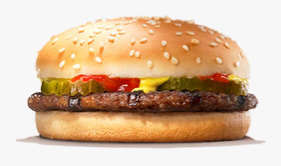 Whopper Hamburger Cheeseburger Big King Veggie Burger - Beef Burger Burger King, Transparent Clipart