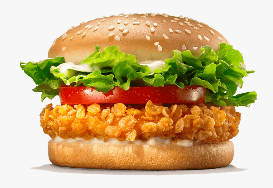 Crispy Chicken Burger King, Transparent Clipart