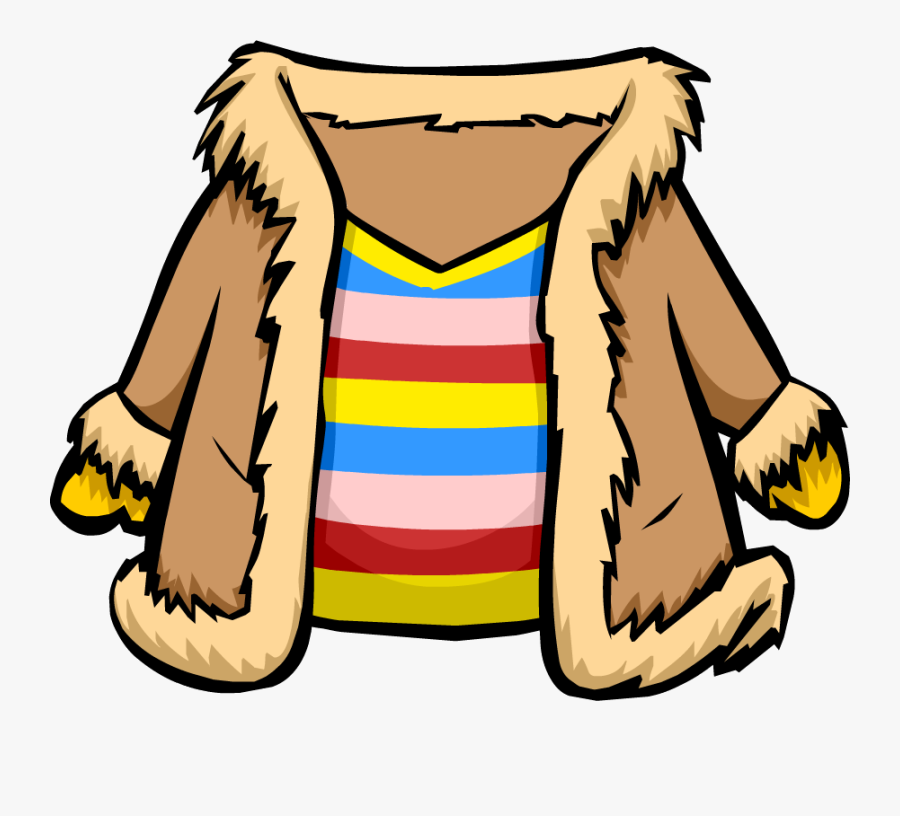 Club Penguin Wiki - Clip Art Of Fur Coat, Transparent Clipart