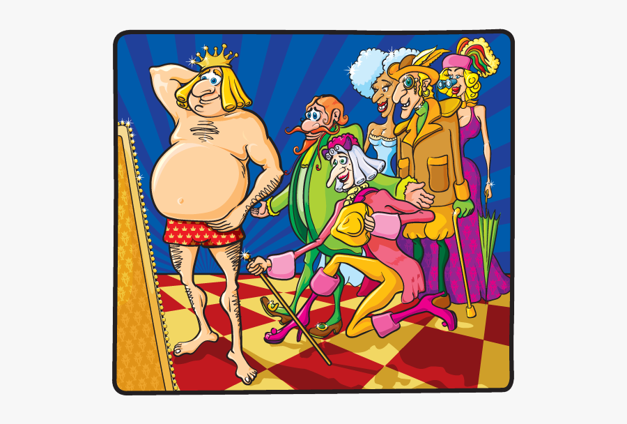Cartoon Image Of Emperor Looking In Mirror - Cartoon, Transparent Clipart