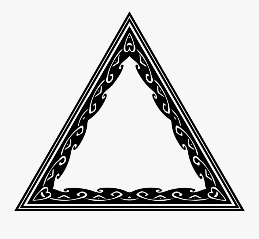 Triangle Border Cliparts - Triangle Frames, Transparent Clipart