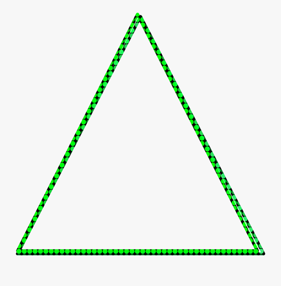 #geometric #triangle #neon #border #frame #freetoedit - Triangle, Transparent Clipart