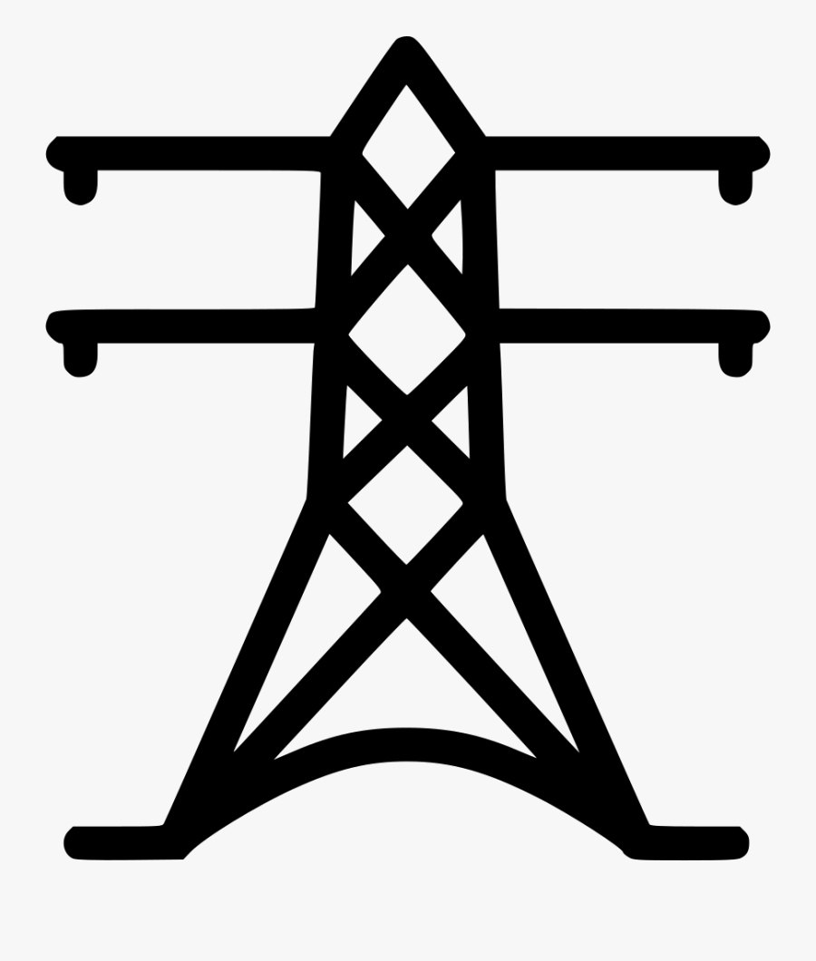 High Landline Svg Png - Power Generation Transmission & Distribution Icon, Transparent Clipart